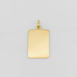 Pendant Square Plate 1g / 1 in Yellow Gold 18K