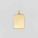 Pendant Square Plate 1.1g / 1 in Yellow Gold 18K