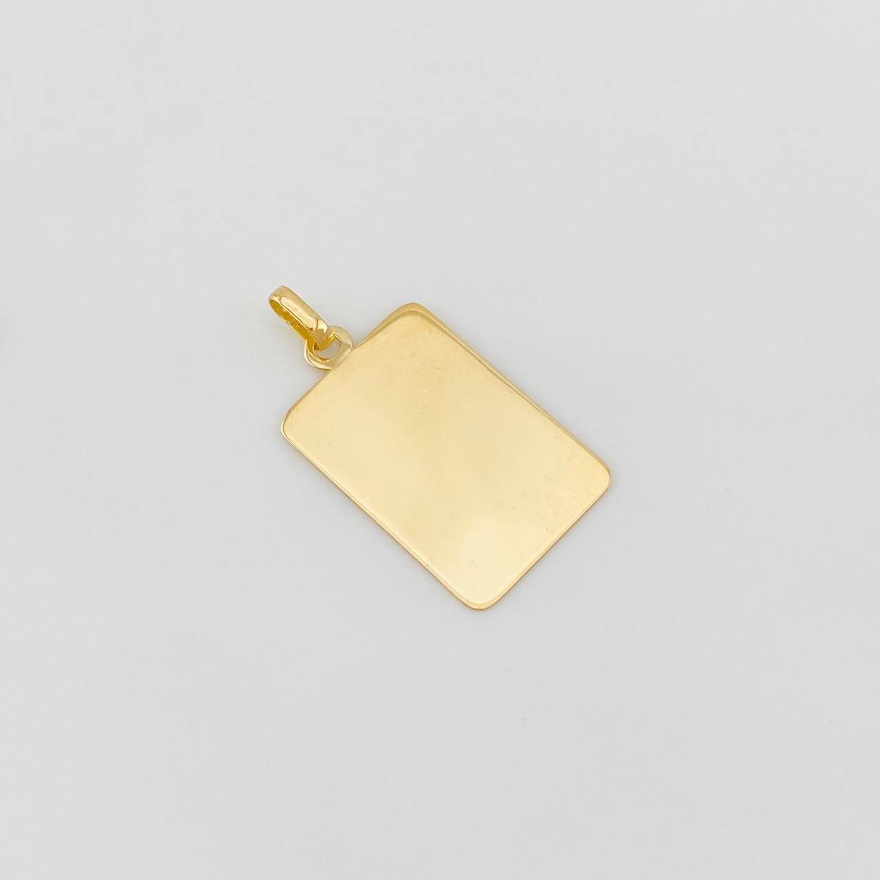 Pendant Square Plate 1g / 1 in Yellow Gold 18K