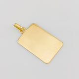 Pendant Square Plate 1.1g / 1 in Yellow Gold 18K