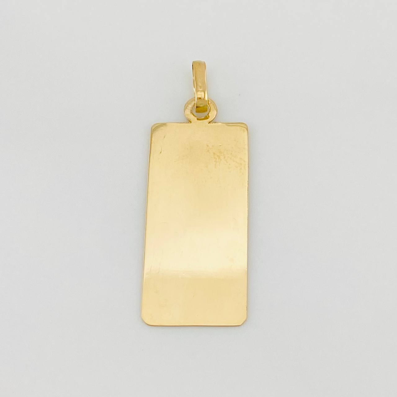 Pendant Rectangular Plate 1g / 1 1/4 in Yellow Gold 18K