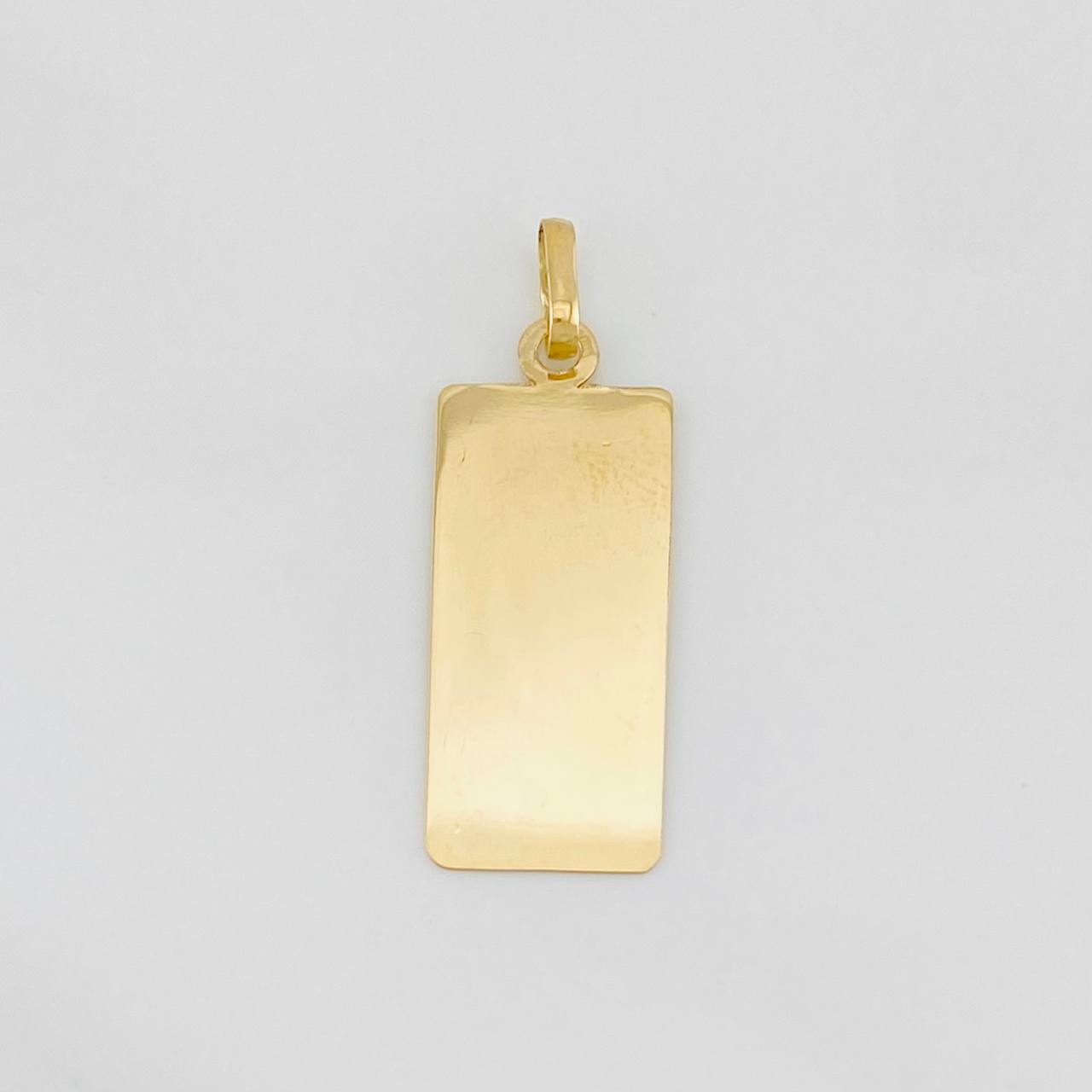 Pendant Rectangular Plate 1g / 1 1/4 in Yellow Gold 18K