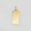 Pendant Rectangular Plate 1g / 1 1/4 in Yellow Gold 18K