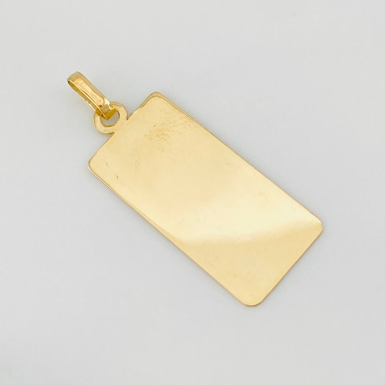 Pendant Rectangular Plate 1g / 1 1/4 in Yellow Gold 18K
