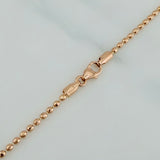 Diamond Cut Military Chain 7.95 g / 23 3/4 in / 1.65 mm 18K Rose Gold