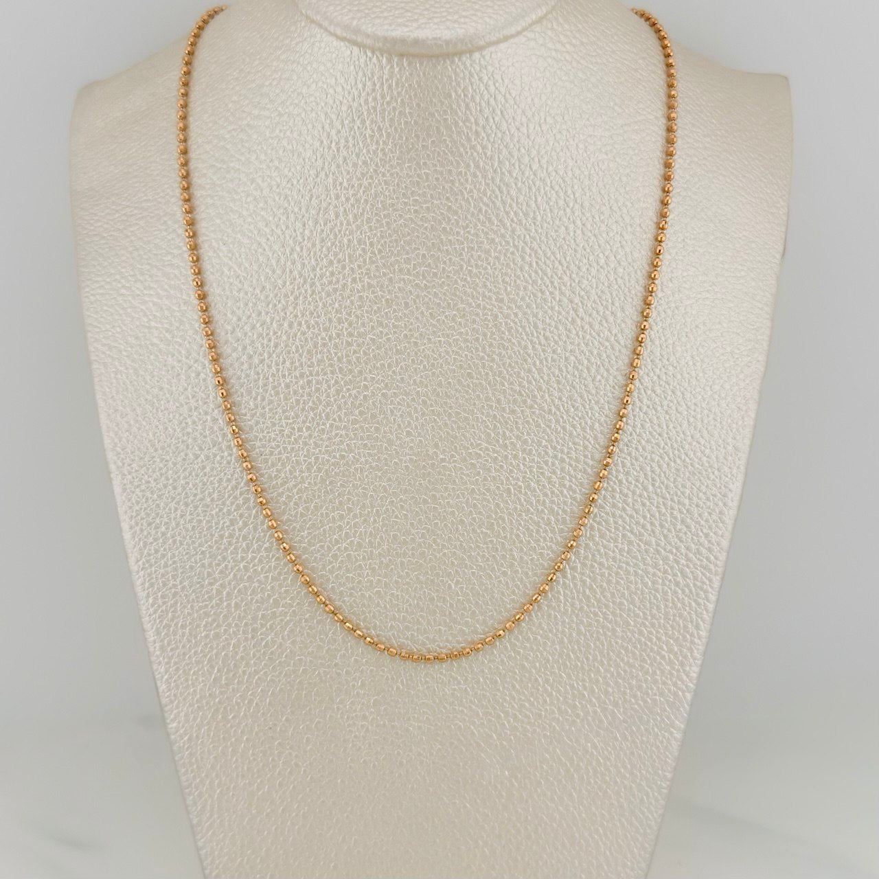 Diamond Cut Military Chain 7.95 g / 23 3/4 in / 1.65 mm 18K Rose Gold