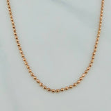Diamond Cut Military Chain 7.95 g / 23 3/4 in / 1.65 mm 18K Rose Gold