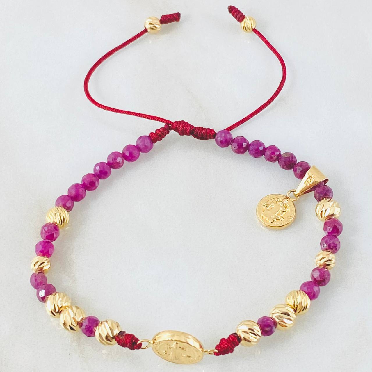 Vinotinto Rubies San Benito Bracelet 3.1gr / 1.2in / 18K Gold +0$