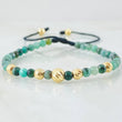 Black Emerald Prulitanos Bracelet 0.8gr / 18K Yellow Gold *