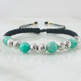 Black Emeralds Triple Bipoint Bracelet 1.95gr / 0.8in / 18K Gold +0$