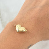 Charm Heart Cutout 1gr / 0.8in / 18K Gold