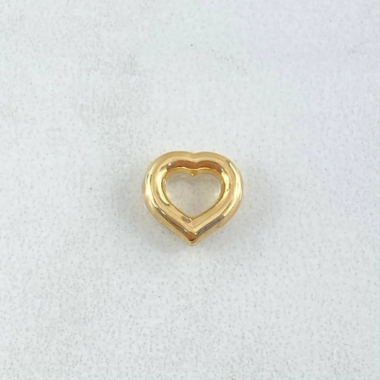 Charm Heart 0.3 g / 3/4 in Yellow Gold 18K