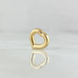 Charm Heart 0.25 g / 3/4 in Yellow Gold 18K