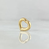Herraje Corazón 0.25 g / 1/4 in Oro Amarillo 18K