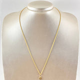 Set Cadena Lazo 1gr / 50cm + Dije Flor Mandala 0.55gr / 1.55gr / Circon Naranja Oro 18K (Oferta)