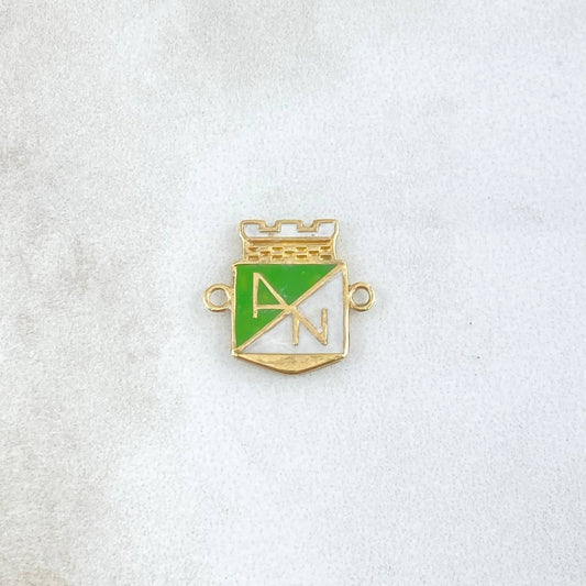Atletico Nacional Charm 1.6gr / 3/4 in / Yellow Gold 18K *