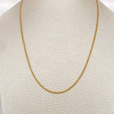 Cadena Cubana 3.3gr / 16 1/4 in / 1.4mm Oro Amarillo +1 18K $