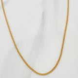 Cadena Cubana 3.3gr / 16 1/4 in / 1.4mm Oro Amarillo +1 18K $