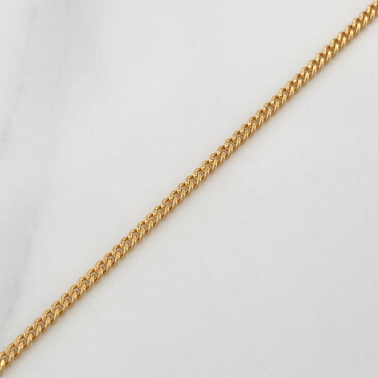 Cadena Cubana 3.3gr / 16 1/4 in / 1.4mm Oro Amarillo +1 18K $