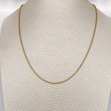 Cadena Militar 3.15gr / 20 in / 1.2mm Oro Amarillo +3 18K $