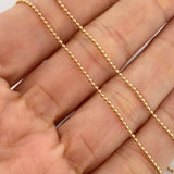 Cadena Militar 3.15gr / 20 in / 1.2mm Oro Amarillo +3 18K $