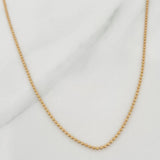 Cadena Militar 3.15gr / 20 in / 1.2mm Oro Amarillo +3 18K $