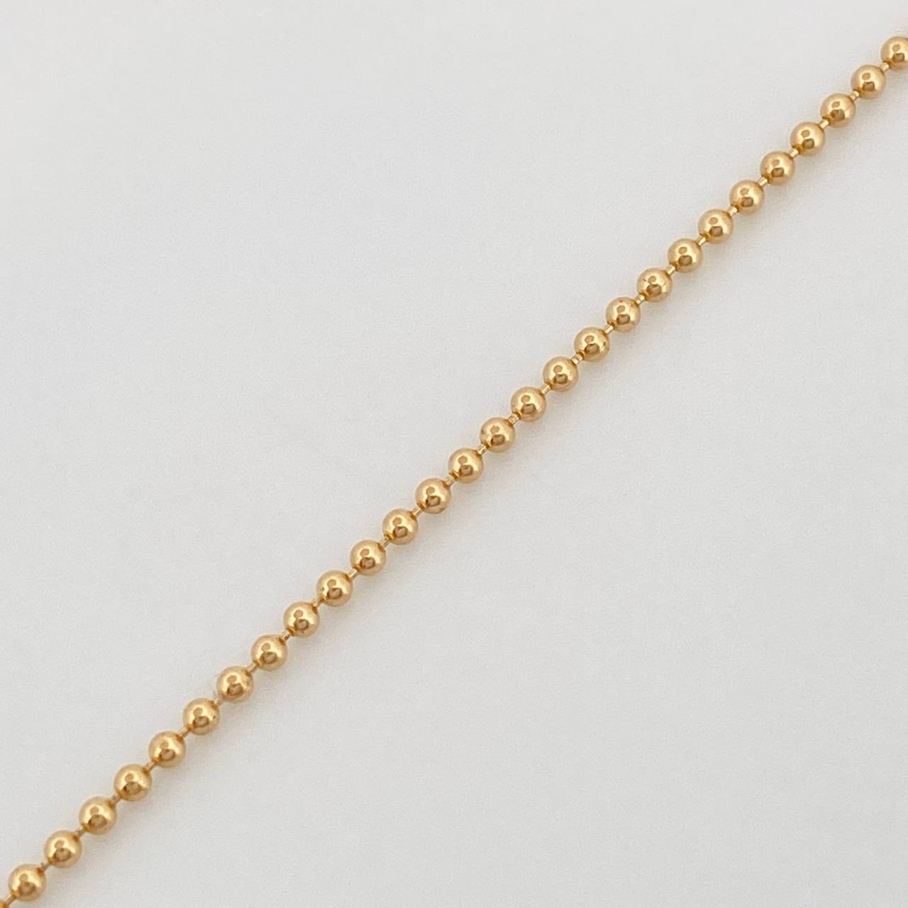 Cadena Militar 3.15gr / 20 in / 1.2mm Oro Amarillo +3 18K $