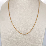 Cadena Aro Seguido 4.15gr / 16 1/4 in / 1.35mm Oro Amarillo +3 18K $