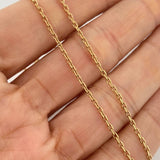 Cadena Aro Seguido 4.15gr / 16 1/4 in / 1.35mm Oro Amarillo +3 18K $