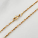 Cadena Aro Seguido 4.15gr / 16 1/4 in / 1.35mm Oro Amarillo +3 18K $