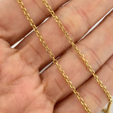 Cadena Roll-On2.05gr / 17 3/4 in / 1.2mm Oro Amarillo +3 18K $