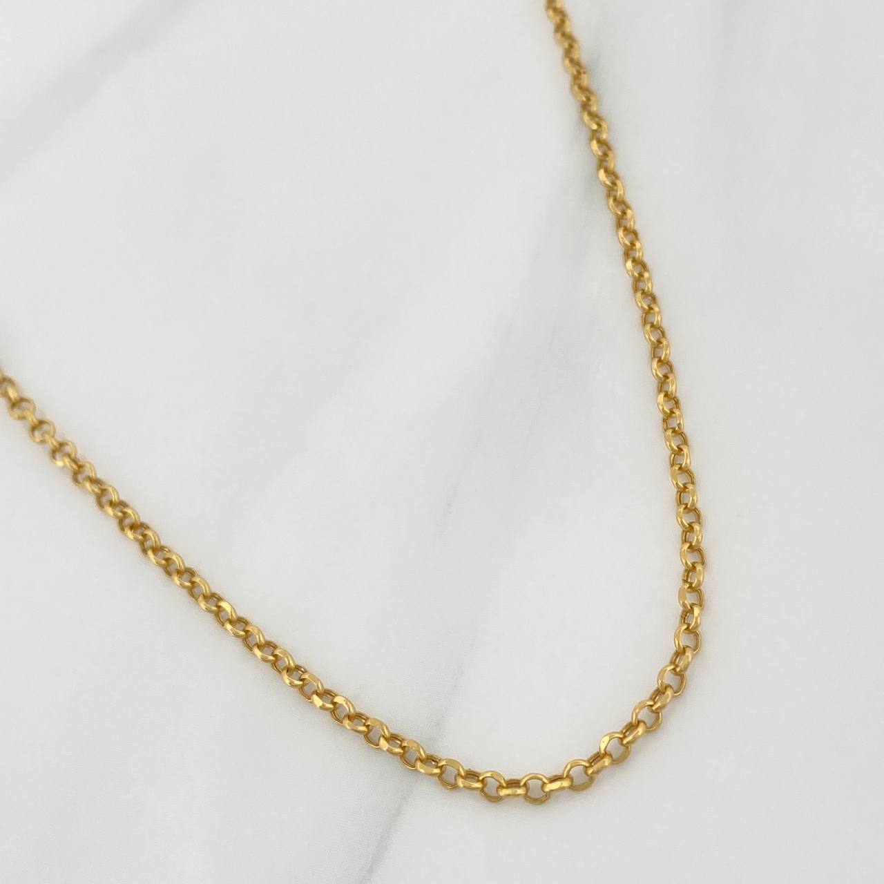 Cadena Roll-On2.05gr / 17 3/4 in / 1.2mm Oro Amarillo +3 18K $