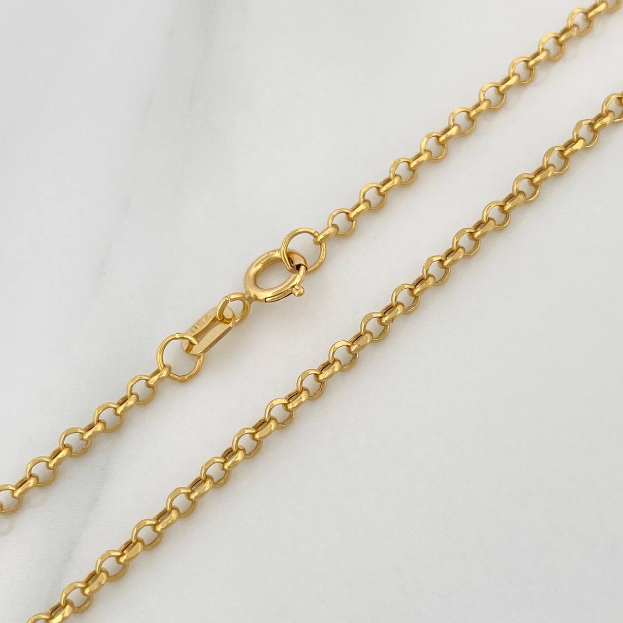 Cadena Roll-On2.05gr / 17 3/4 in / 1.2mm Oro Amarillo +3 18K $