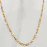 Flat Mariner Chain 3gr / 20 in / 1.95mm Three Golds +3 18K $