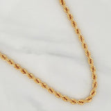 Cadena Lazo 14gr / 23 1/2 in / 4mm Oro Amarillo +3 18K $