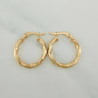 Hoop Earrings Mary 1.6gr / 3/4 in / Yellow Gold 18K %