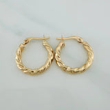 Candongas Derek 1.6gr / 3/4 in / Oro Amarillo 18K %