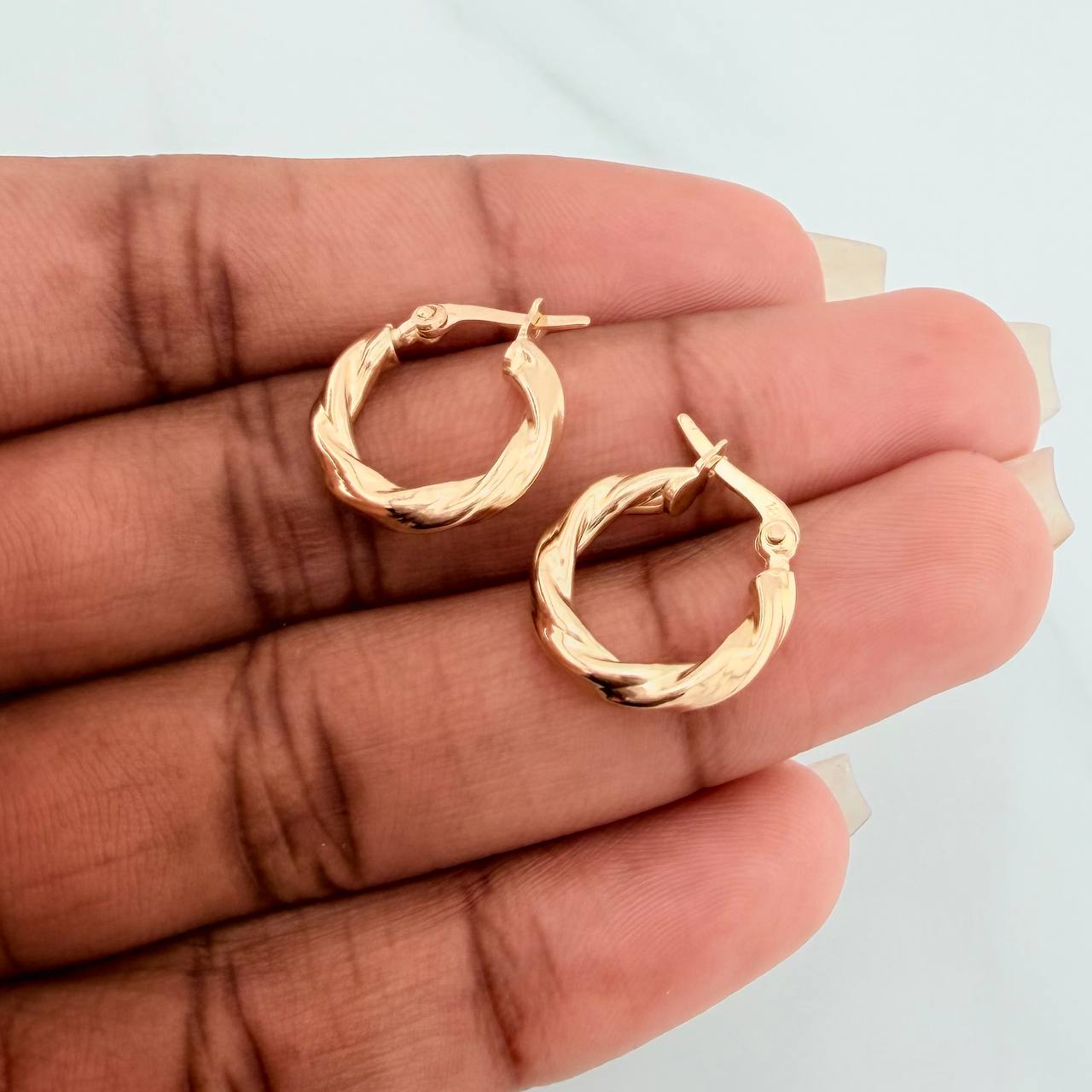 Candongas Mary 1.35gr / 1/2 in / Oro Amarillo 18K %