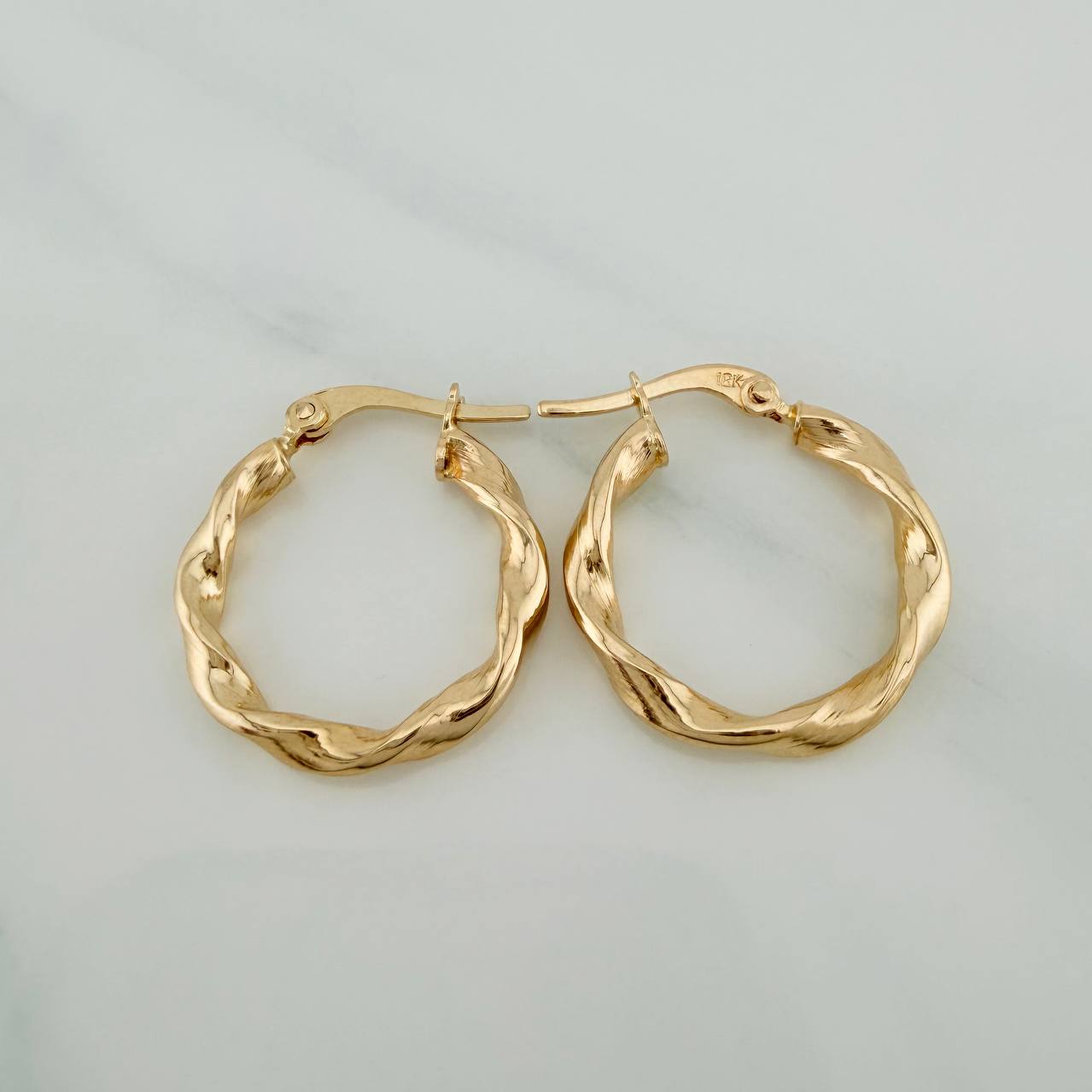Hoop Earrings Kari 1.65gr / 3/4 in / Yellow Gold 18K %