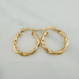 Hoop Earrings Kari 1.65gr / 3/4 in / Yellow Gold 18K %