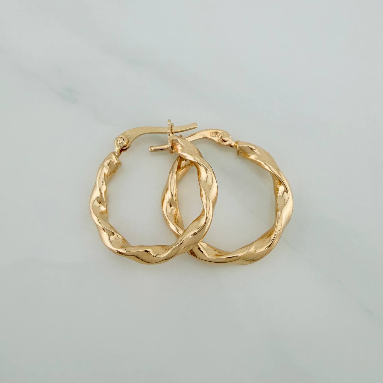 Hoop Earrings Kari 1.65gr / 3/4 in / Yellow Gold 18K %