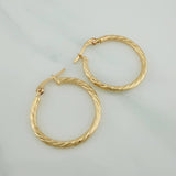 Candongas Espiral 1.55gr / 1 in / Oro Amarillo 18K %