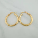 Hoop Earrings Jeisel 2.1gr / 1 in / Yellow Gold 18K %