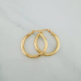 Hoop Earrings Jeisel 2.1gr / 1 in / Yellow Gold 18K %