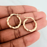 Candongas Tere 1.5gr / 3/4 in / Oro Amarillo 18K %