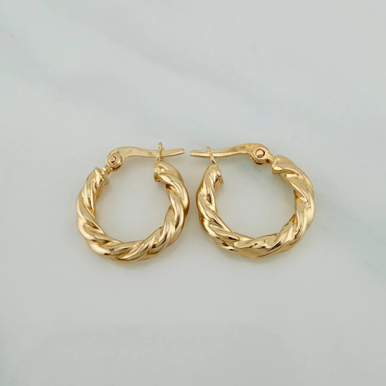 Candongas Fenix 1.3gr / 3/4 in / Oro Amarillo 18K %