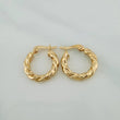 Candongas Fenix 1.3gr / 3/4 in / Oro Amarillo 18K %