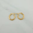 Candongas Mary 0.85gr / 1/2 in / Oro Amarillo 18K %