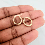Candongas Mary 0.85gr / 1/2 in / Oro Amarillo 18K %