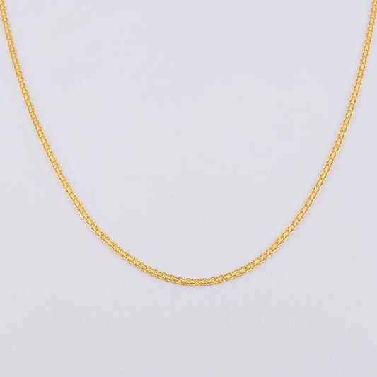 Bismark Chain 2.85g / 20 in / 1.5mm Yellow Gold 18K
